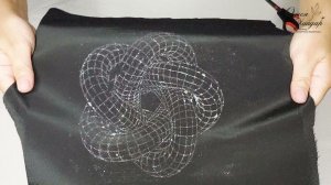 3D эффект СХМС... часть 1... Как перенести рисунок на черную ткань. 1-ый способ - с помощью мыла.