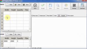 Simple Cutting Software X - copy/paste from/to Excel