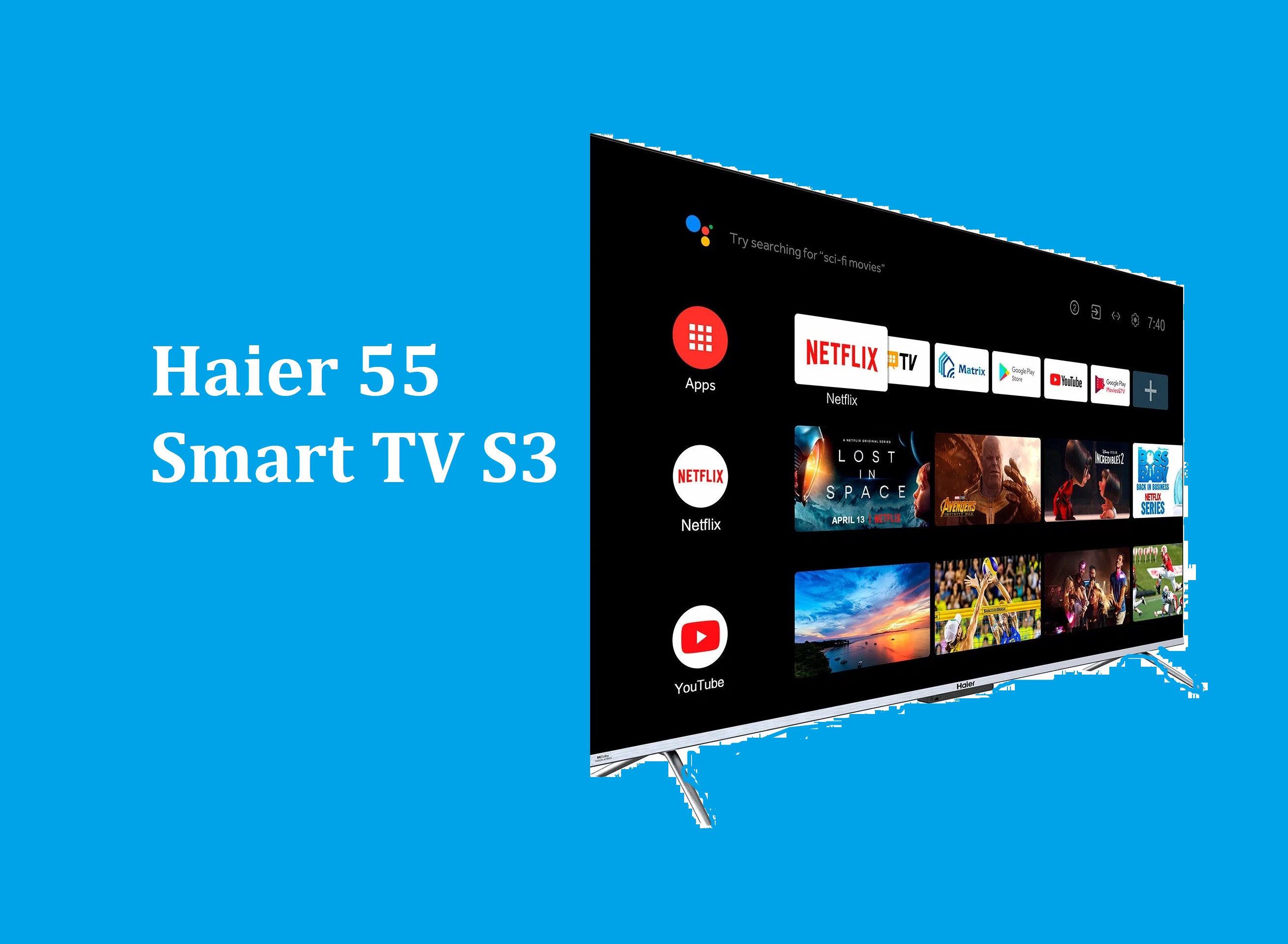 Телевизор Haier 55 Smart TV S3 - краткий обзор