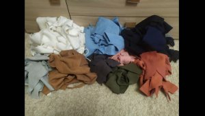 Из остатков ткани. Лоскут футера.