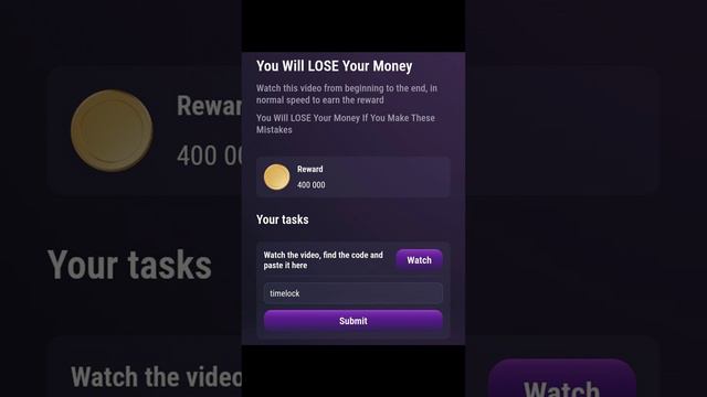 TapSwap код (You Will LOSE Your Money ) на 29.07.2024 #tapswap #tapswapcode #crypto