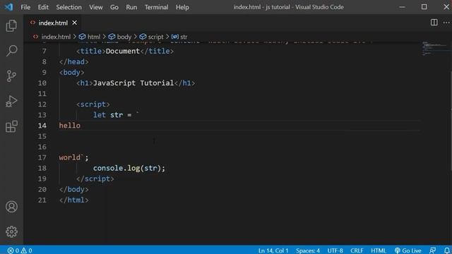 Advanced JavaScript Tutorial in Hindi [Part 84] - Template Literals in ES6