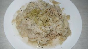 Хек с картофелем под сырной корочкой