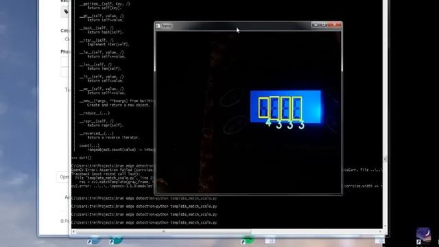 Reading an 8 segment display with OpenCV and Python 3.4