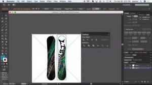 illustrator print prototype snowboard start up