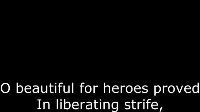 America The Beautiful with lyrics sing along (key of D) смотреть онлайн