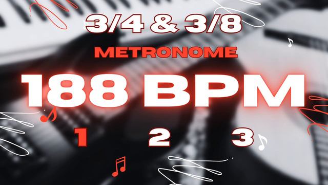 188 BPM - 3/4 & 3/8 Metronome смотреть онлайн