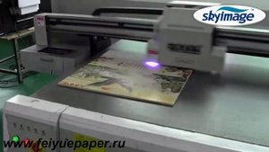 УФ планшетный принтер печать на керамической плитке1