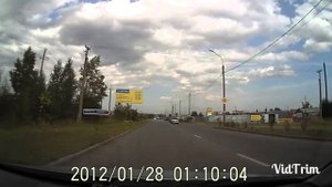 Работа SHO-ME STR 8220 против СТРЕЛКИ. Режим "Город 2"