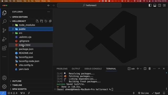 React 02 - Setting Up Your React Environment with Vite and Building Your First 'Hello World' Progra