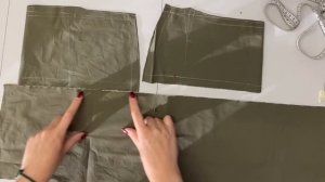 Шьем юбку с потайными карманами.