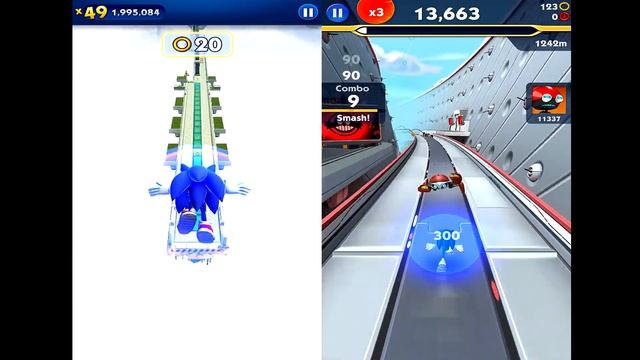 Sonic Dash VS Sonic Dash 2: Sonic Boom Gameplay (Android,iOS) - Part 2 смотреть онлайн