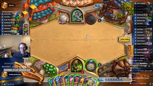 Quest Warlock overexplain game! Hearthstone Darkmoon Faire December 2020 смотреть онлайн