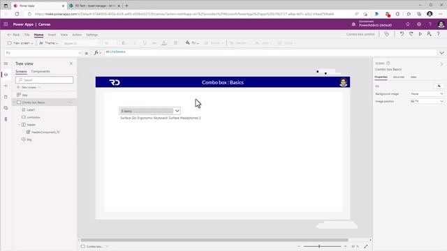Combo box control in Power Apps  Search Filter Large Data Default values