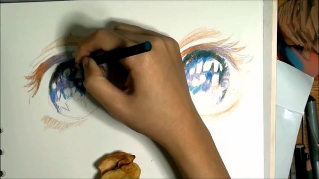 Drawing Starry Night Anime Eyes смотреть онлайн