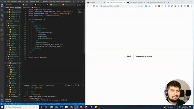 30. Create a custom 404 page in NextJS смотреть онлайн