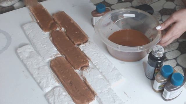 один из вариантов покраски гипсового камня смотреть онлайн