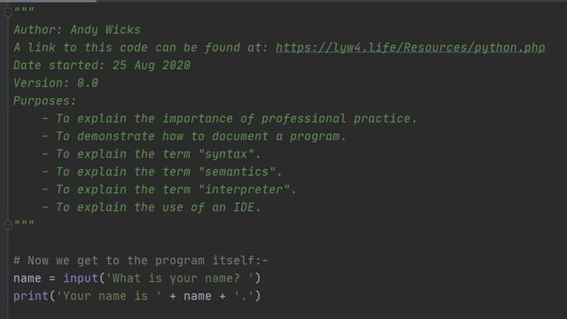 Python 003 - Professional Programming 1 смотреть онлайн