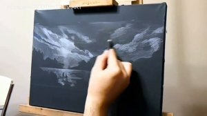 Как нарисовать картину цветными карандашами?  Начало работы