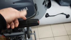 Установка дополнительной кнопки STOP на румпель лодочного мотора YAMAHA F 9.9 J.