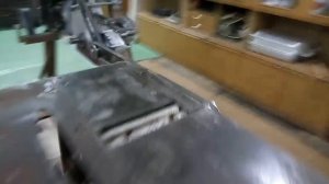 Циркулярная пила с приводом от мотоблока.