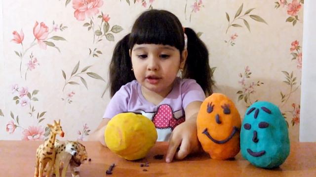 Киндер animal planet Открываем большие яйца с сюрпризом Анимал Планет смотреть онлайн