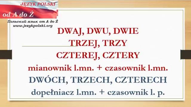 język polski  9  Liczebniki  Cz 1 2 3 4