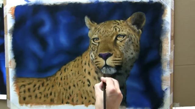 Painting fur - Leopard Speed Painting, Time Lapse, Jason Morgan Wildlife Art - youtube смотреть онлайн