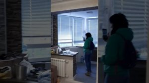 Готовый ремонт студии 18,5 кв м с лоджией