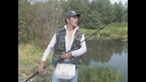 Нахлыстовое удилище из подручных средств и корзинка для шнура