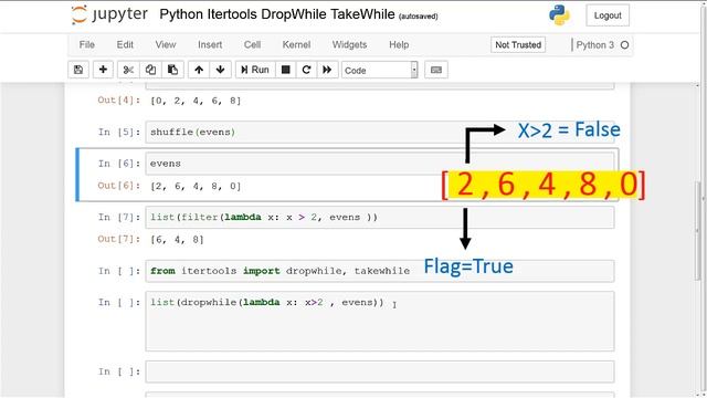 Python Tutorials - Itertools Playlist (Dropwhile Takewhile)