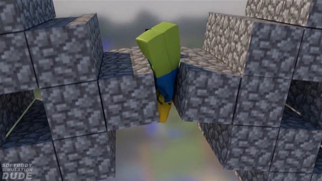 Roblox Noob vs Minecraft Steve [Softbody Race] смотреть онлайн