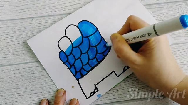 Рисуем забавных животных из ладошки?️. Весёлое рисование. смотреть онлайн