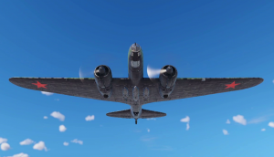 Играю на советском дальнем бомбардировщике Ил-4 в War Thunder.