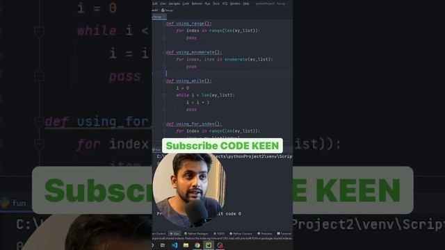 Fastest way of Iterating over a List in Python #python #coding #pythontips