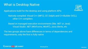 What is Desktop Native or Web on Windows - Preview