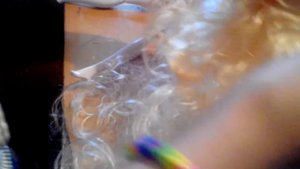 Перепрошивка волос кукле подделке