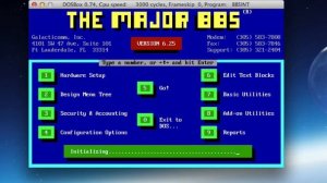 Galacticomm MajorBBS on DOSBox on a Macbook Pro - MBBS4EVER