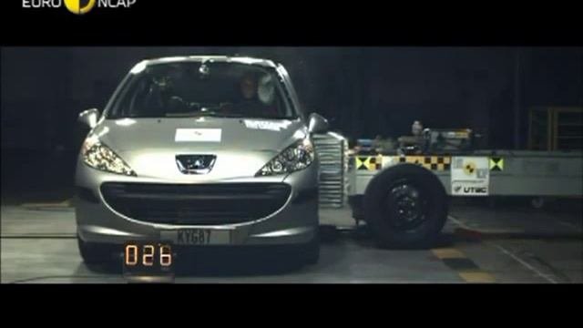 Peugeot 207 - Crash Test Euro NCAP - 2006 ( Www.feline.cc )