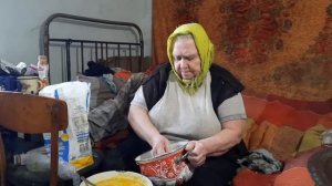 Как бабушка делает паску в печи. Ч.1. Опара...