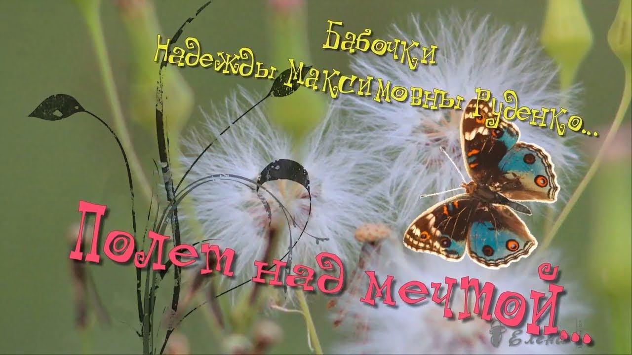 Полет над мечтой*   Бабочки Надежды Руденко