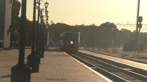 Рельсовый Автобус РА2-077 сообщением Феодосия - Керчь - Анапа