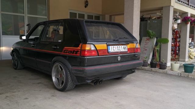 Golf 2 GTI 16v Sound flames смотреть онлайн