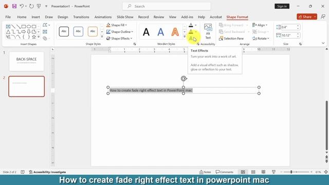 How to create fade right effect text in PowerPoint mac смотреть онлайн