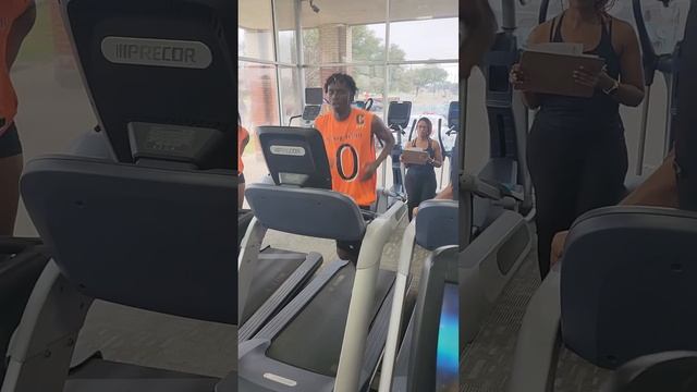 Orange Team Treadmill Challenge 8% incline 8 mph