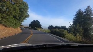 Калифорнийский парк на горе Мадонна - спускаемся с горы на Тесле. Шум дороги почти не слышен.