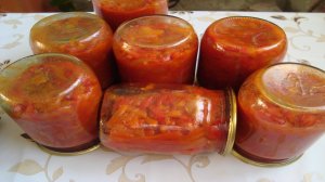 ЛЕЧО С ТОМАТНОЙ ПАСТОЙ НА ЗИМУ