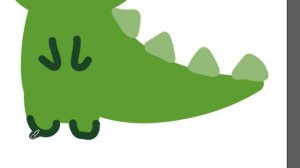 Рисуем динозавра часть 8