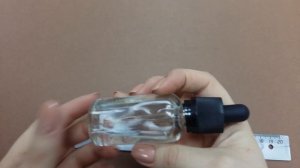 Стеклянный флакон 30мл с пипеткой и крышкой с контролем первого вскрытия и защитой от детей