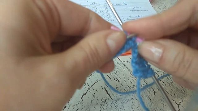 Объемная, Красивая "Коса из 12 петель" МК подробный для начинающих/Узор/Схема DIY смотреть онлайн